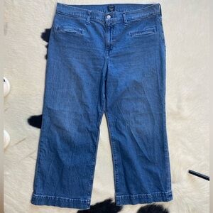 Crew wide-leg crop jeans